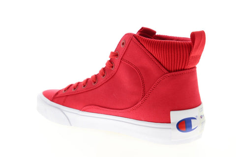 Champion Fringe HI CP100549M Mens Red Canvas Lace Up High Top Sneakers Shoes