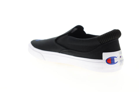 Champion Fringe Slip On CP100557M Mens Black Canvas Slip On Sneakers Shoes