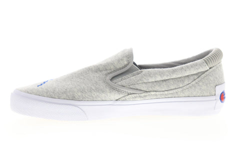 Champion Fringe Slip On CP100559M Mens Gray Slip On Canvas Sneakers Shoes