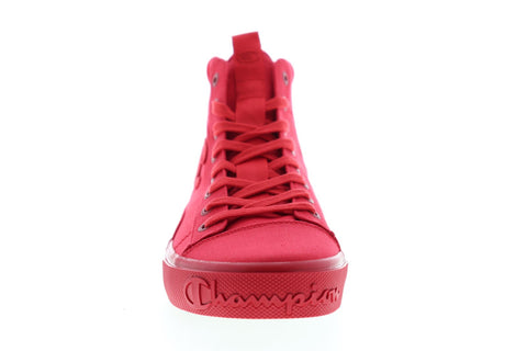 Champion Metro HI CP100562M Mens Red Canvas Lace Up High Top Sneakers Shoes