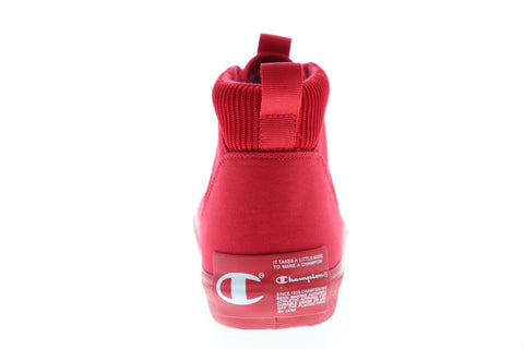 Champion Metro HI CP100562M Mens Red Canvas Lace Up High Top Sneakers Shoes