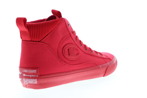 Champion Metro HI CP100562M Mens Red Canvas Lace Up High Top Sneakers Shoes