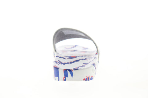 Champion IPO Mega Script CP100570M Mens White Synthetic Slides Sandals Shoes
