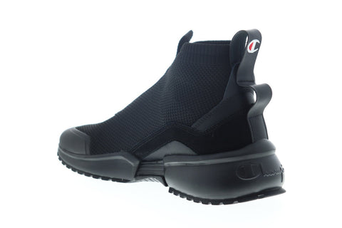 Champion RF Mid CP100737M Mens Black Mesh Lace Up Low Top Sneakers Shoes