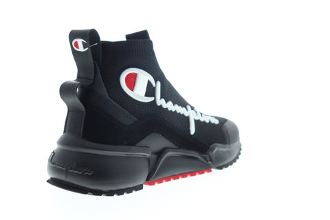 Champion RF Mid CP100737M Mens Black Mesh Lace Up Low Top Sneakers Shoes