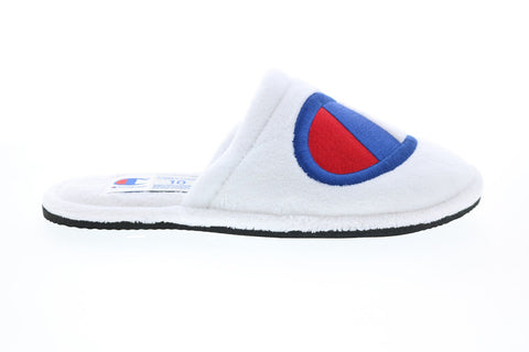 Champion The Sleepover M CP100767M Mens White Canvas Mules Slippers Shoes