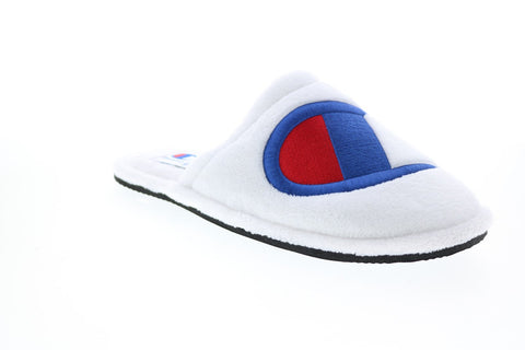 Champion The Sleepover M CP100767M Mens White Canvas Mules Slippers Shoes