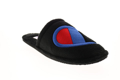 Champion The Sleepover CP100768M Mens Black Canvas Slippers Mules Shoes