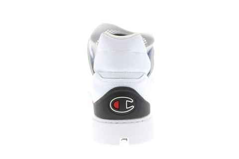 Champion Hype Cup Mid CP100888M Mens White Leather Lifestyle Sneakers Shoes