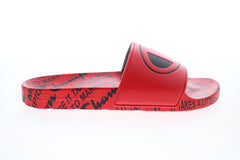Champion IPO IT CP100920M Mens Red Synthetic Slip On Slides Sandals Shoes
