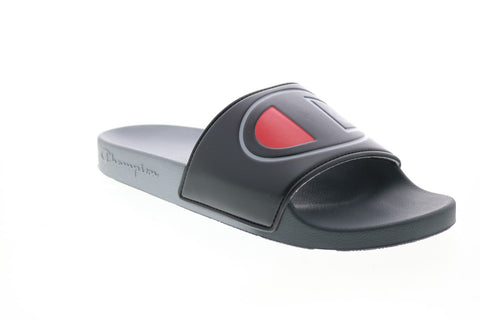Champion Ipo Split CP101068M Mens Black Synthetic Sandals Slides Shoes