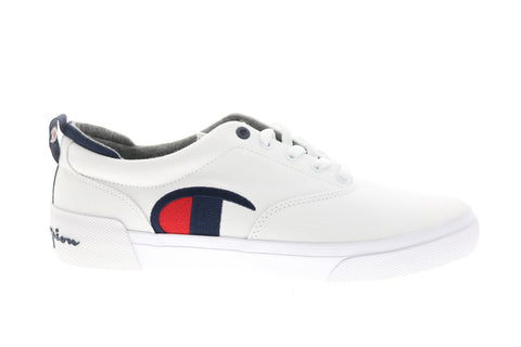 Champion Swipe CP101055M Mens White Canvas Lifestyle Sneakers Shoes