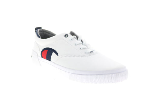 Champion Swipe CP101055M Mens White Canvas Lifestyle Sneakers Shoes