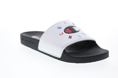 Champion Ipo Circular CP101077M Mens White Synthetic Slides Sandals Shoes