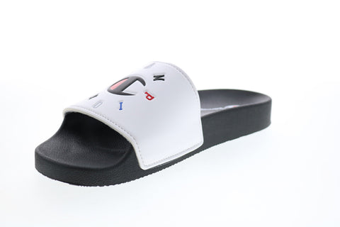 Champion Ipo Circular CP101077M Mens White Synthetic Slides Sandals Shoes