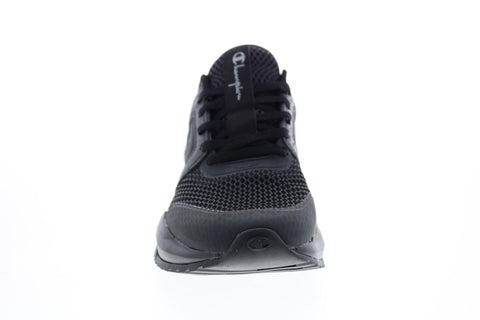 Champion D1 Lite CP101112M Mens Black Mesh Slip On Lifestyle Sneakers Shoes