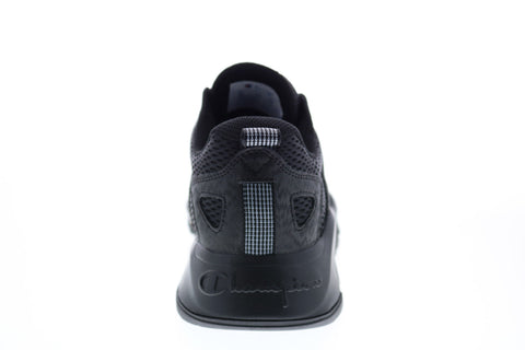 Champion D1 Lite CP101112M Mens Black Mesh Slip On Lifestyle Sneakers Shoes