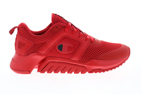 Champion D1 Lite CP101114M Mens Red Mesh Slip On Lifestyle Sneakers Shoes