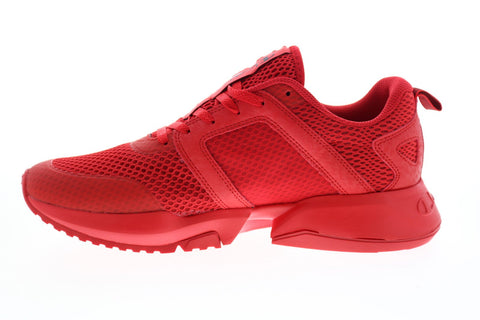 Champion D1 Lite CP101114M Mens Red Mesh Slip On Lifestyle Sneakers Shoes