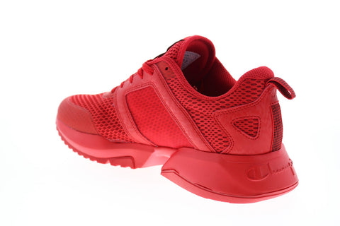 Champion D1 Lite CP101114M Mens Red Mesh Slip On Lifestyle Sneakers Shoes