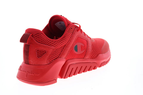 Champion D1 Lite CP101114M Mens Red Mesh Slip On Lifestyle Sneakers Shoes