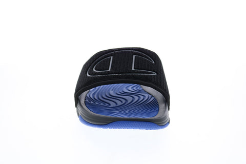 Champion Hyper Catch CP101124M Mens Black Canvas Slides Sandals Shoes