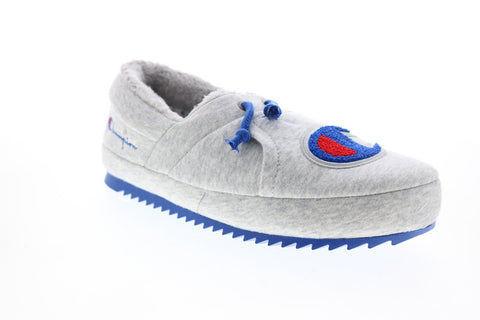 Champion University II Oxford CP101162M Mens Gray Canvas Moccasins Slippers Shoes