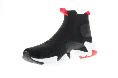 Champion Hyper C Raw CP101163M Mens Black Mesh Lifestyle Sneakers Shoes