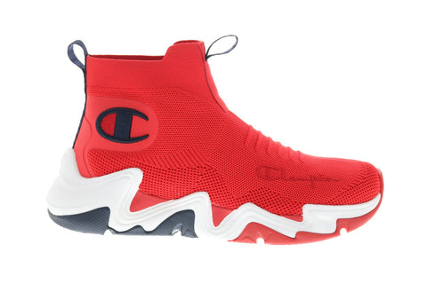 Champion Hyper C. Raw CP101164M Mens Red Mesh Lifestyle Sneakers Shoes