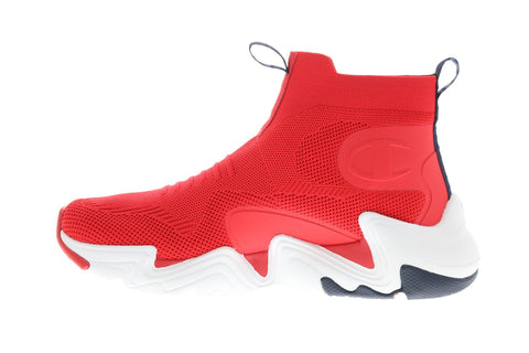 Champion Hyper C. Raw CP101164M Mens Red Mesh Lifestyle Sneakers Shoes