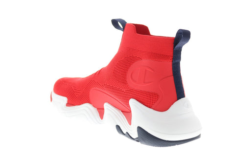 Champion Hyper C. Raw CP101164M Mens Red Mesh Lifestyle Sneakers Shoes