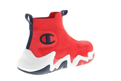 Champion Hyper C. Raw CP101164M Mens Red Mesh Lifestyle Sneakers Shoes