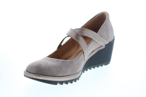 Comfortiva Alice Maryjane Wedge CT0008508 Womens Gray Mary Jane Flats Shoes