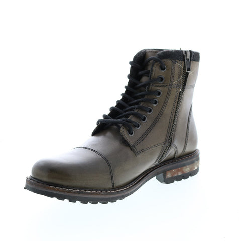 Crevo Camden CV1217-020 Mens Gray Leather Casual Dress Boots