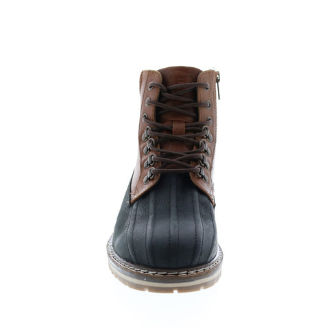 Crevo Kannard CV1666-225 Mens Black Leather Casual Dress Boots