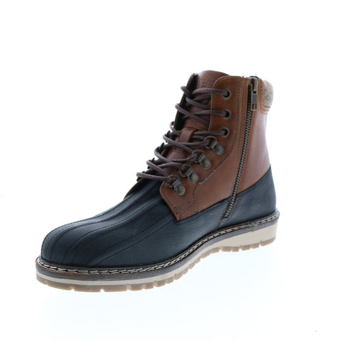 Crevo Kannard CV1666-225 Mens Black Leather Casual Dress Boots
