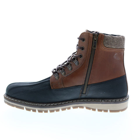 Crevo Kannard CV1666-225 Mens Black Leather Casual Dress Boots