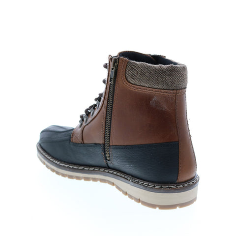 Crevo Kannard CV1666-225 Mens Black Leather Casual Dress Boots