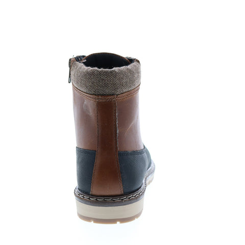 Crevo Kannard CV1666-225 Mens Black Leather Casual Dress Boots