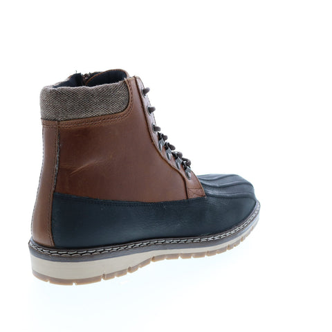 Crevo Kannard CV1666-225 Mens Black Leather Casual Dress Boots