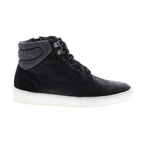 Crevo Rowan CV1849-001 Mens Black Leather Lifestyle Sneakers Shoes