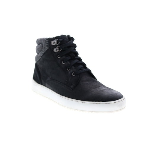 Crevo Rowan CV1849-001 Mens Black Leather Lifestyle Sneakers Shoes