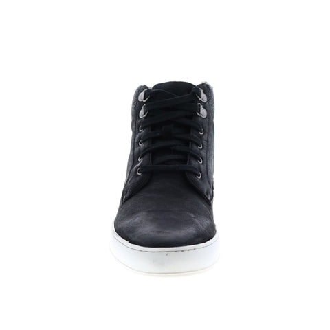 Crevo Rowan CV1849-001 Mens Black Leather Lifestyle Sneakers Shoes