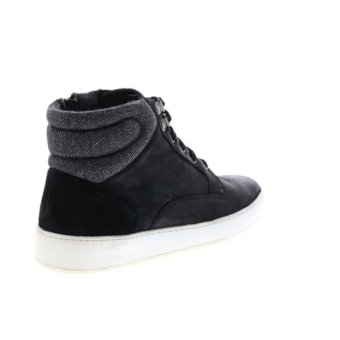 Crevo Rowan CV1849-001 Mens Black Leather Lifestyle Sneakers Shoes