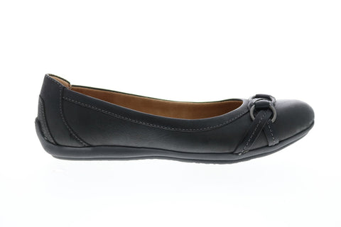 Comfortiva Maloree Flat CT0007801 Womens Black Leather Ballet Flats Shoes