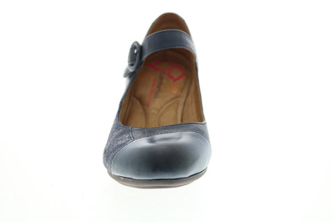 Comfortiva Alora Maryjane Heel CT0008807 Womens Blue Leather Pumps Heels Shoes
