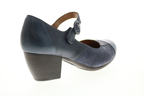 Comfortiva Alora Maryjane Heel CT0008807 Womens Blue Leather Pumps Heels Shoes