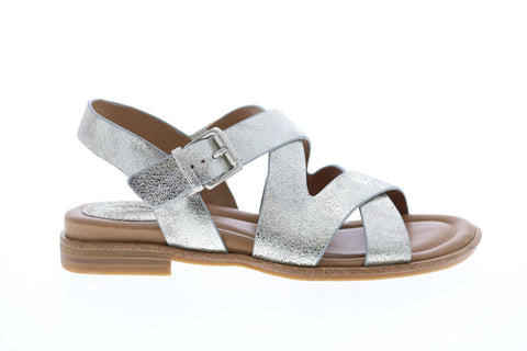 Comfortiva Devera Flat CT0012308 Womens Silver Slingback Sandals Shoes