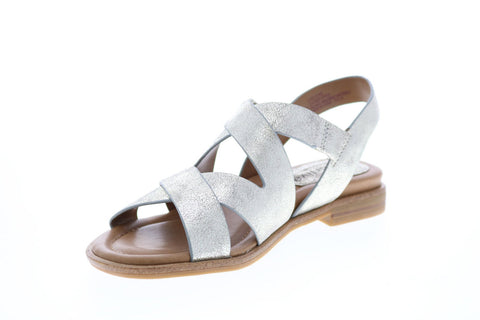 Comfortiva Devera Flat CT0012308 Womens Silver Slingback Sandals Shoes
