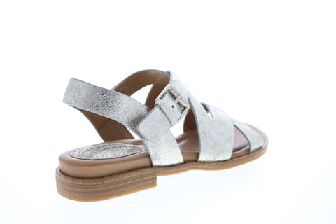 Comfortiva Devera Flat CT0012308 Womens Silver Slingback Sandals Shoes